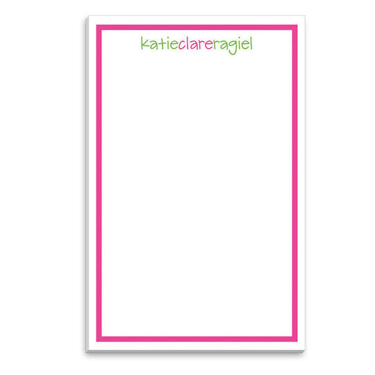 Colorful Pink Border Notepads